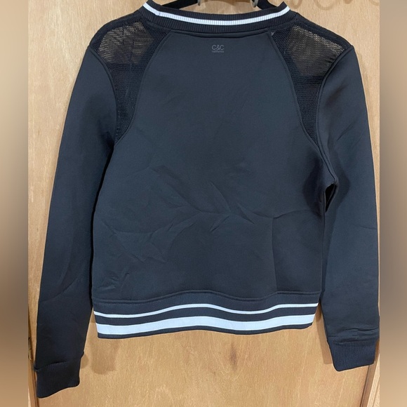 #25-C&C CALIFORNIA-Women's Black Sweatshirt- NWT - Picture 2 of 5